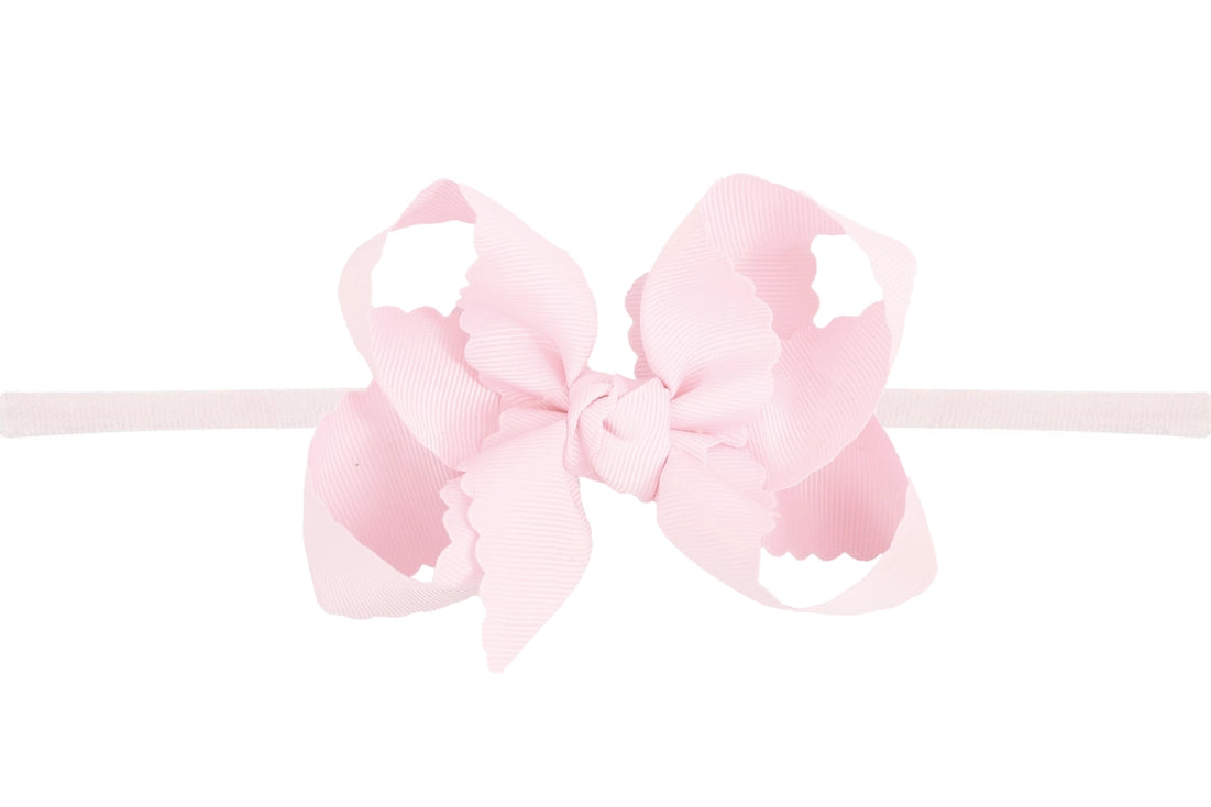 Beyond Creations Headband w/ Scalloped Edge Bow - multiple colors