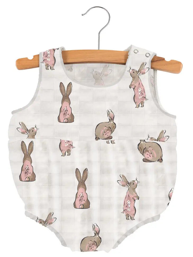 Powder Pink Bunnies Bubble