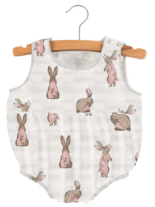 Powder Pink Bunnies Bubble