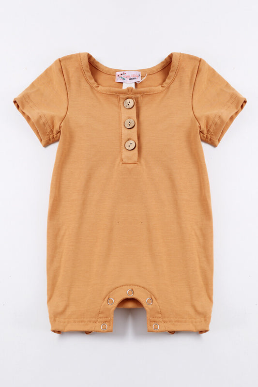 Coyote Brown Bamboo Romper