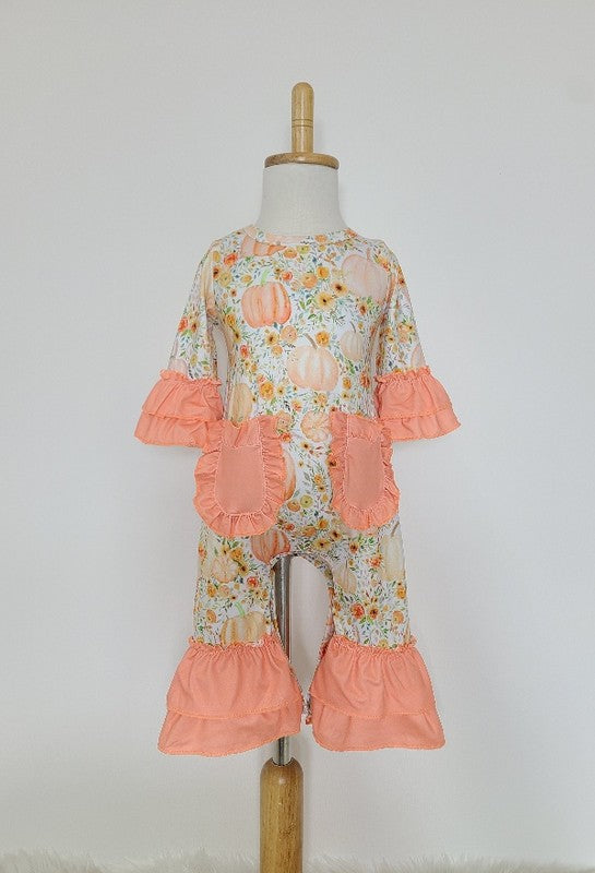 Shabby Chic Pumpkin Romper