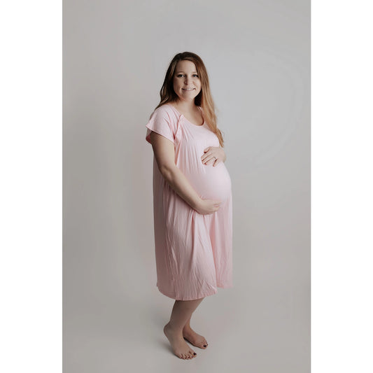 Blue Bird Maternity Mommy Labor and Delivery/Nursing Gown