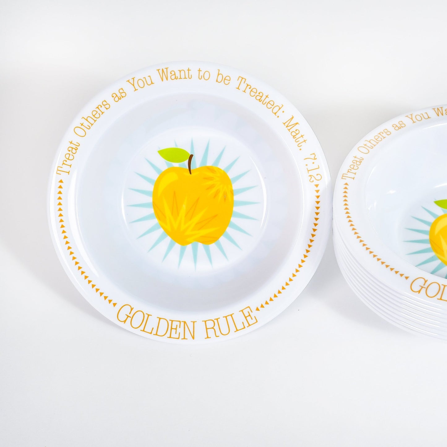 Fruit-Full Kids Plate or Bowl: Golden Rule