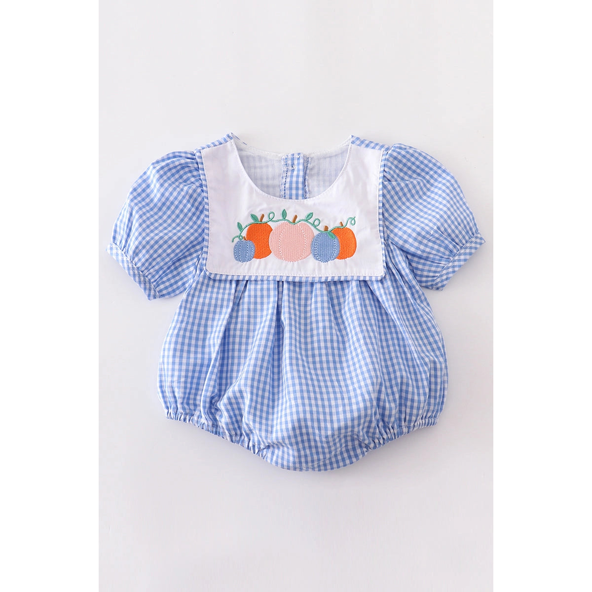 Pumpkin embroidered girl bubble