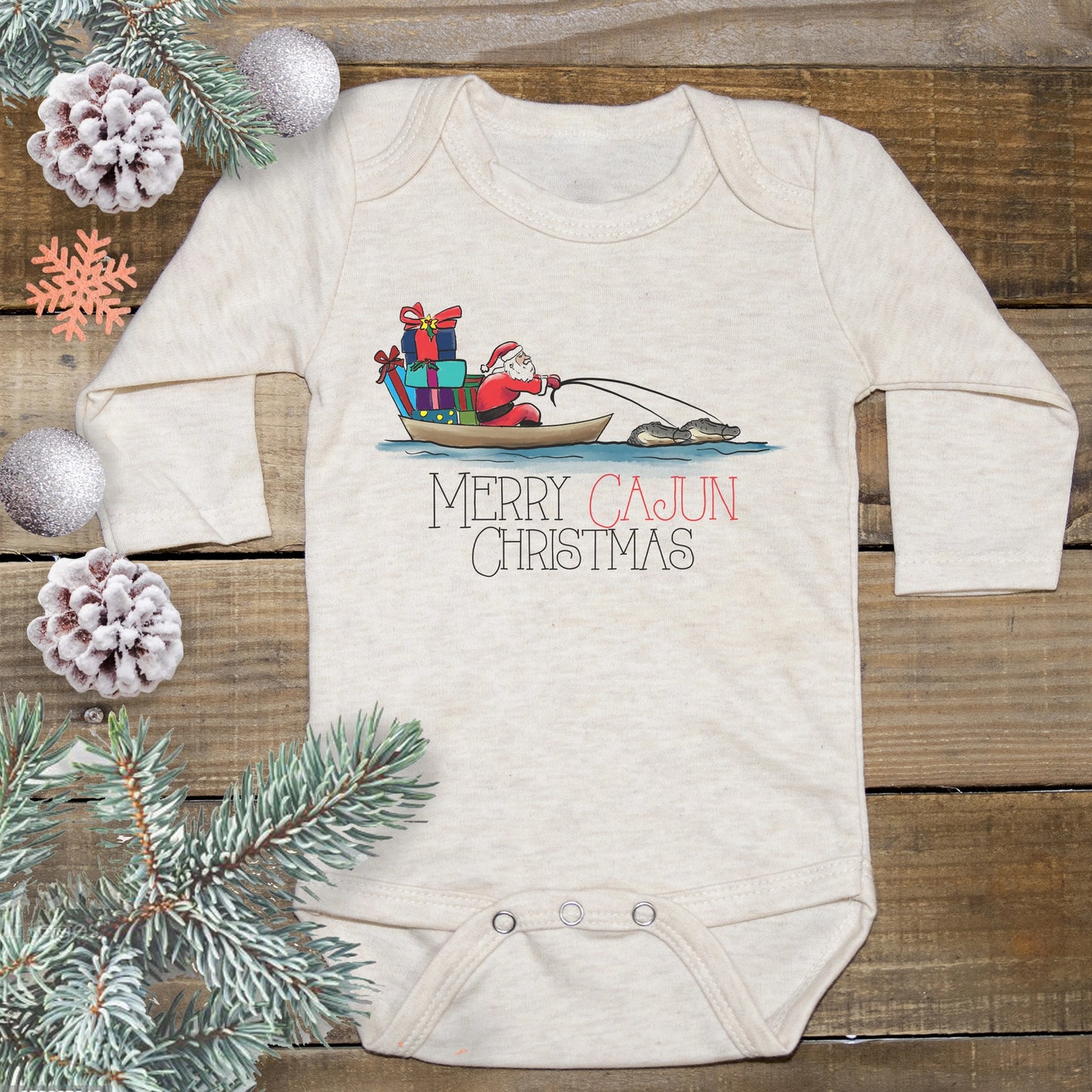 Merry Cajun Christmas Onesie